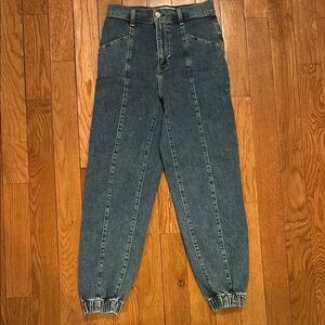 Abercrombie Ultra High-Waisted Denim Joggers